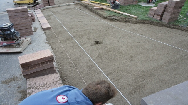 1" Sand setting bed