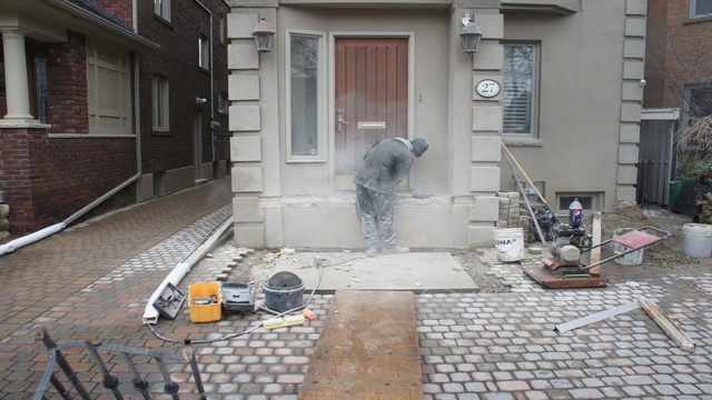 Removing The Tiles On The Landing