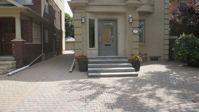 A New Front Door Was Installed, Stucco Repairs Complete