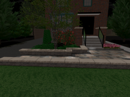 Front Entrance Walkway/Retaining Wals